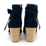 Free People x Faryl Robin Vegan Alameda Bow Heeled Ankle Boot in Black Size 9 Photo 8