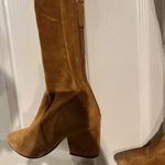 Goodnight Macaroon 'Marlo' Tan Over The Knee Suede Leather Boots Photo 2