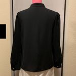 choker neck blouse in black size L Size L Photo 3