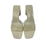 ZARA  Wide Heeled Clear Vinyl Acrylic Heels Sandals Size‎ 40 US 9 Photo 2
