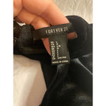 Forever 21 Gothic Dark Academia Velvet Lace Halter Romper Black Large Photo 4