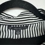Adrianna Papell Black Sweater Striped Button Down Shirt Layered Womens S Preppy Photo 2