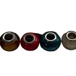 5 Pieces Vintage Glass Beads Charm Jewelry Accessories Blue Photo 3