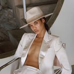 Lack of Color Mirage Fedora Hat Ivory Wool Suede Trim 56CM Photo 0