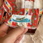 VINTAGE PENNEYS HAWAII FLORAL COTTAGE MAIDEN DRESS Red Photo 5