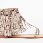 JustFab Winnifred reptile fringe sandals size 6½ Photo 2