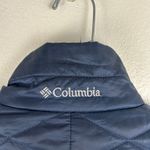 Columbia Womens Puffer Vest Size Small Blue Omni-Heat Insulated Quilted Full Zip Photo 4