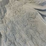 Lucky Brand Shirt Women Small Blue Gray Lagenlook Puffy Fairy Medieval Princess Photo 6