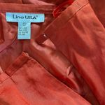 Lino USA 100% Linen Skirt Suit Orange White L Size L Photo 11