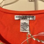 Rebecca Malone Coral Embellished Short Sleeve Blouse 2X Photo 1