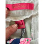 Lilly Pulitzer A1  Floral Scalloped Shorts Pockets Navy Pink Green Size 2 Photo 2