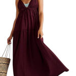 Free People  Beach NEW Martina Burgundy Maxi Dress Photo 0