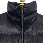 Lands' End Mid Length Down Filled Coat Size S Black Quilted Puffer Jacket Photo 4