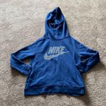 Nike  Hoodie SIZE M Blue Pullover Sweatshirt Swoosh Logo Comfy Fit Photo 0