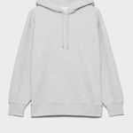 Aritizia TNA the Cozy Fleece Boyfriend Grey hoodie size large Gray Photo 2