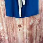 After Market  Royal Blue Lightweight Cream Ribbon Tank Top Photo 2