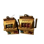 Money Game Camp Novelty Earrings Gold Photo 4