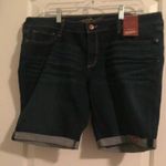 Arizona  Women's Juniors Jean Shorts Cuffed Bottoms Pockets Size 19 Blue Photo 0