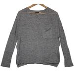 BDG Womens  Urban Outfitters Heather Gray Long Sleeve V-Neck Sweater Shirt Size S Photo 0