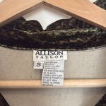Allison Taylor Leopard vintage velvet button down shirt Photo 3