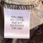 Croft & Barrow Linen Cotton Brown Print Jacket Photo 11