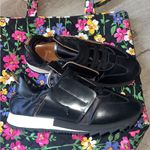 Italian ESSEUTESSE Black Leather sneakers 🖤 Size 7 Photo 0