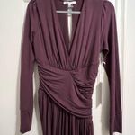 Young Fabulous and Broke Long Sleeve Asymmetrical Drape V neck Dress Small NWT Photo 5