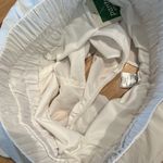 Trendy High Rise White Athletic Shorts Womens Small New Photo 2