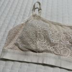 Soma Ivory / Nude Lace Mesh Removable Lining Pads Bralette Sz L Large Photo 7