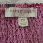 Thirty/Thirty Pink Rosen Print Babydoll Mini Dress Size M Photo 10