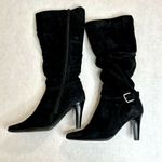 White Mountain Black Heeled Boots Photo 2