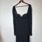 Oh Polly San Marino Embellished Side Split Maxi Dress in Black us 6 Photo 3