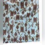 Beverly Hills Blues Vintage 80s Turquoise Brown Southwestern Tribal Aztec Shorts Blue Photo 1