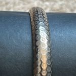 Women’s vintage dark silver tone unique patterned bangle bracelet‎ one size Photo 1