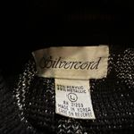 Silvercord Vintage 1990s Black Silver Diamond Pattern Turtleneck Sweater Large Photo 14