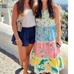 Farm Rio  Floral Patchwork Midi Dress- Rare Pattern- Size Medium- Never Worn Photo 5