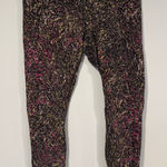 Lululemon Athletica Purple and Black patterned wunder train Leggings Photo 0