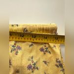 Free People  yellow Nova Tiered Floral Maxi Skirt Linen blend gypsy boho Small Photo 7