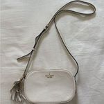 Kate Spade White Leather Crossbody with Tassel Photo 0