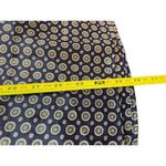 Apostrophe Navy Blue Two Piece 90s Geometric Satin Feel 3/4 Sleeve Skirt Set 14 Photo 10