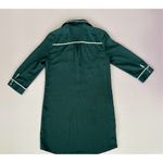 Pins and Needles Women's Long Sleeve Button Down Sleepshirt Green S Photo 1