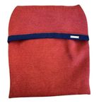 Mer Sea Burnt Orange Sleeved Fringe Heavy Knit Cotton Sweater Wrap Shawl OS Size L Photo 3