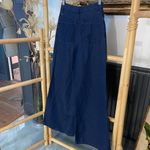 Free People  We The Free Linen Blend Super Hi Rise Wide Leg Denim Jeans Sz 24 🧡🎀 Photo 9