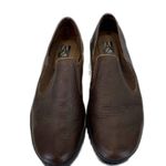 BRAZIL Brown Leather BOOTIES Slip On Women's Shoes SZ 38 Euro/ 7.5 USA Photo 1