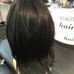 #Human #hair Remy wig Long black BOB Photo 5