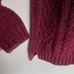 J.Jill Mockneck Cable Knit Sweater Womens XS Dark Academia Preppy Wool Cashmere Photo 2