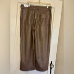 Chico's  Taupe Faux Leather Wide Leg Pants Photo 2