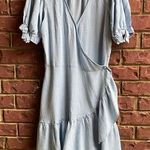 LC Lauren Conrad  Blue Size Medium Wrap Dress Photo 0