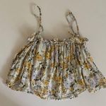 American Eagle  Floral Button-Up Crop Top Small NWT Photo 5