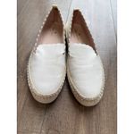 Kate Spade New York Loren White Leather Scalloped Slip On Espadrille Shoes SZ 9 Photo 2